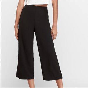 Express high waisted cropped culottes